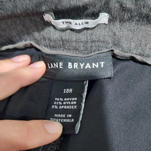 Lane Bryant "The Allie" Dark Gray Straight Leg Trouser Pants in Size 18R - Picture 9 of 12